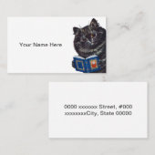 Personalisierbare Funny Cat Visitenkarte (Vorne/Hinten)