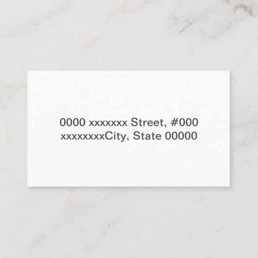 Personalisierbare Funny Cat Visitenkarte (Rückseite)