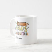 Personalisierbare Funny Teacher Coffee Tasse (Vorderseite Links)