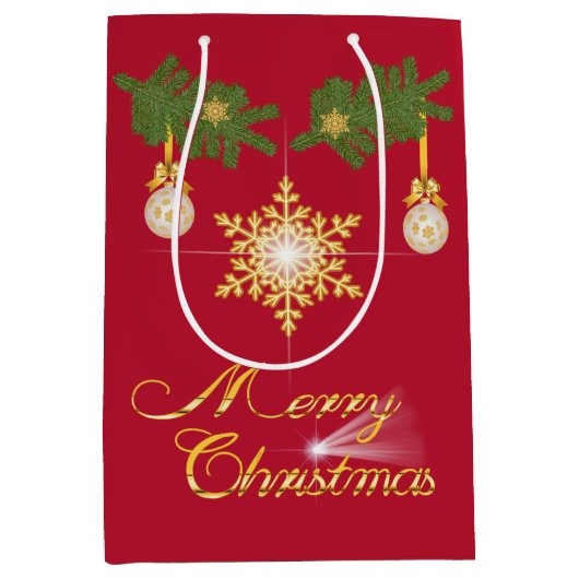 personalisierbare Geschenktüte für Weihnachten (Vorderseite)