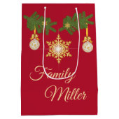 personalisierbare Geschenktüte für Weihnachten (Rückseite)