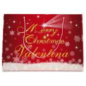 personalisierbare Geschenktüte für Weihnachten (Vorderseite)