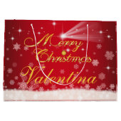 personalisierbare Geschenktüte für Weihnachten (Rückseite)