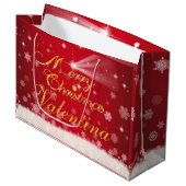 personalisierbare Geschenktüte für Weihnachten (Vorderseite Schrägansicht)