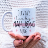 Personalisierbare glückliche Mahjong-Tasse Kaffeetasse