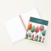 Personalisierbare glückliche Zuhause und Whimsikbä Notizblock (Innenseite)