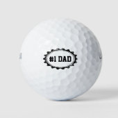 Personalisierbare Golfbälle für 1 VATER (Vorderseite)