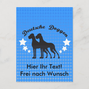 personalisierbare Great Dane Karten