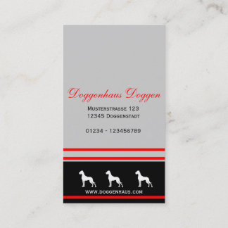 personalisierbare Great Dane Karten