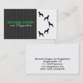 personalisierbare Great Dane Karten (Vorne/Hinten)