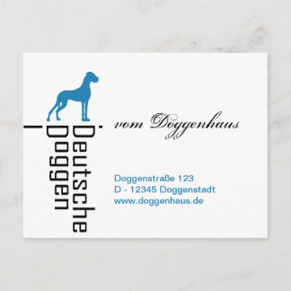 personalisierbare Great Dane Karten