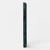 Personalisierbare Green, Blue & Aqua Kariert Case-Mate iPhone Hülle (Hinten/Links)