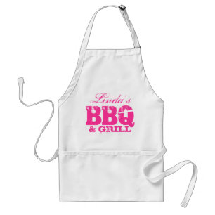 Personalisierbare GRILLEN Schürze für Frauen