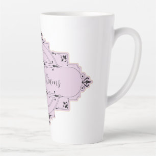 Personalisierbare Hochzeitsbraue Latte-Kaffee-Tass Milchtasse