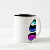 Personalisierbare Initial Letter S-Tasse Zweifarbige Tasse (VorderseiteRechts)