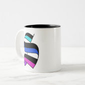 Personalisierbare Initial Letter S-Tasse Zweifarbige Tasse (Vorderseite Links)