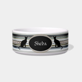 Personalisierbare Katzenfutterschale in weißem HAM Napf