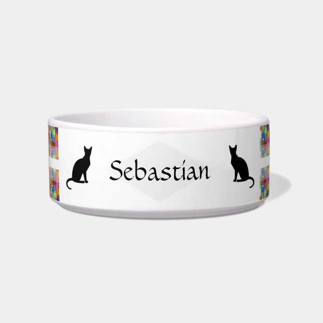 Personalisierbare Katzenfutterschale Napf (Vorderseite)