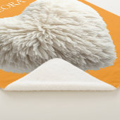 Personalisierbare Kuscheldecke Fluffy Heart Sherpadecke (3/4)