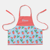 Personalisierbare Mini-Erdbeerblüte Schürze (Vorderseite)