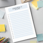 Personalisierbare Modern Blau Weiß Post-it Klebeze Klebezettel