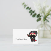 Personalisierbare Ninja Visitenkarte (Stehend Vorderseite)