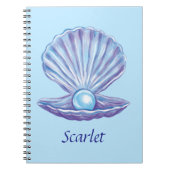 Personalisierbare Perle des Ozeans (Blau) Notizblock (Vorderseite)