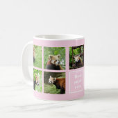 Personalisierbare Red Panda Mama Foto Tasse (Vorderseite Links)