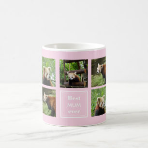 Personalisierbare Red Panda Mama Foto Tasse