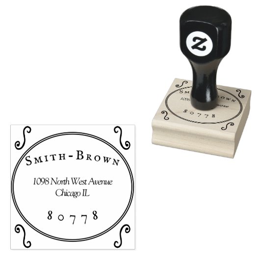 Personalisierbare Rumber-Briefmarke Gummistempel (Stempel)