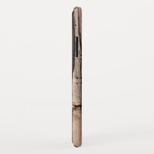 Personalisierbare rustikale Holztür mit Kettensper Case-Mate iPhone Hülle (Hinten/Rechts)