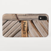 Personalisierbare rustikale Holztür mit Kettensper Case-Mate iPhone Hülle (Rückseite (Horizontal))