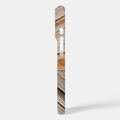 Personalisierbare rustikale Holztür mit Kettensper Case-Mate iPhone Hülle (Rückseite / Links)