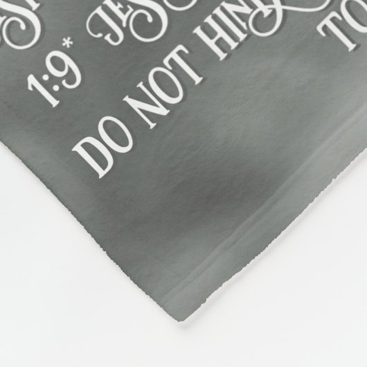 Personalisierbare Schrift Fleecedecke (Ecke)