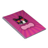 Personalisierbare Sonnenbrille tragen Tuxedo Cat F Notizblock (Rechte Seite)