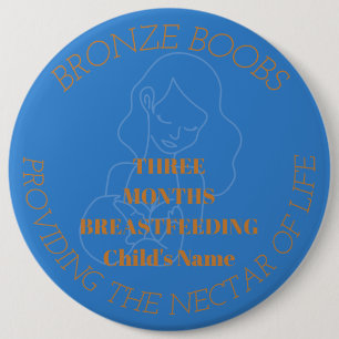 Personalisierbare Stillen Meilenstein-Bronze Button