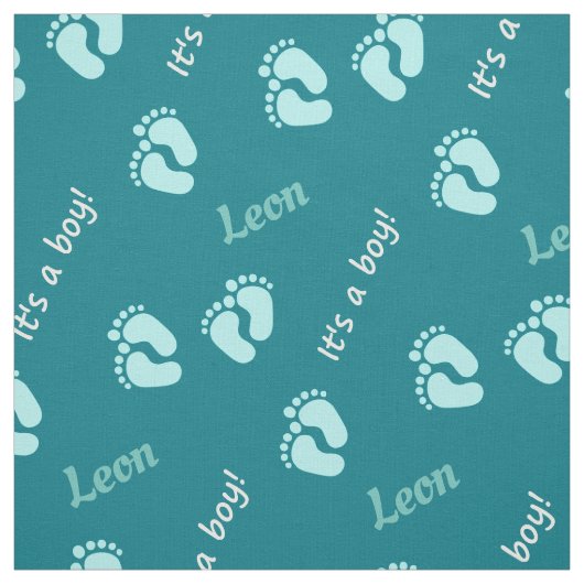 personalisierbare Stoffe mit Namen Baby Junge (Muster)
