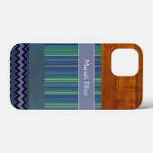personalisierbare Streifen-Collage Case-Mate iPhone Hülle (Rückseite (Horizontal))