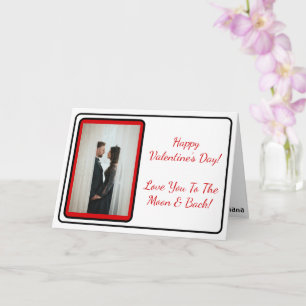 Personalisierbare Valentinstagskarte mit Foto und  Karte