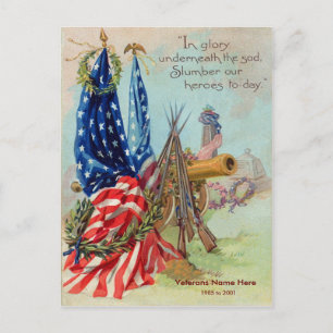 Personalisierbare Vintage-Amerikanische Postkarte