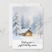 Personalisierbare vintage Flach-Weihnachtskarte Feiertagskarte (Vorderseite)