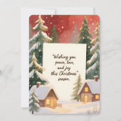 Personalisierbare Vintage-Weihnachtskarte  Feiertagskarte (Vorderseite)