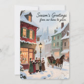 Personalisierbare Vintage-Weihnachtskarte Feiertagskarte (Vorderseite)