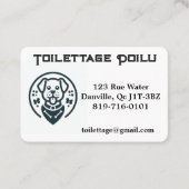 Personalisierbare Visitenkarte (Vorderseite)