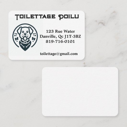 Personalisierbare Visitenkarte (Vorne/Hinten)