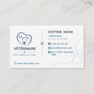 Personalisierbare Visitenkarte für Tierärzte