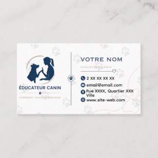 Personalisierbare Visitenkarte Hundetrainer