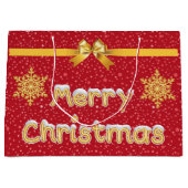 personalisierbare weihnachtliche Geschenktüte (Vorderseite)