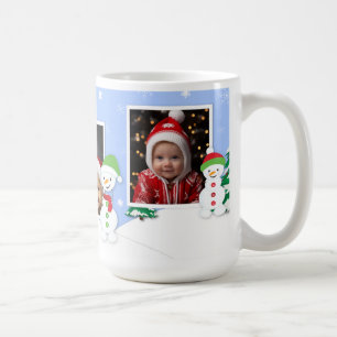 Personalisierbare Weihnachts-Foto-Tasse, 15 oz Kaffeetasse