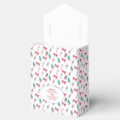 Personalisierbare Weihnachtscreme Cane Muster Geschenkschachtel (Geöffnet)